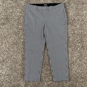 Lane Bryant Allie Black and White Check Skinny Ankle Pants size 20W